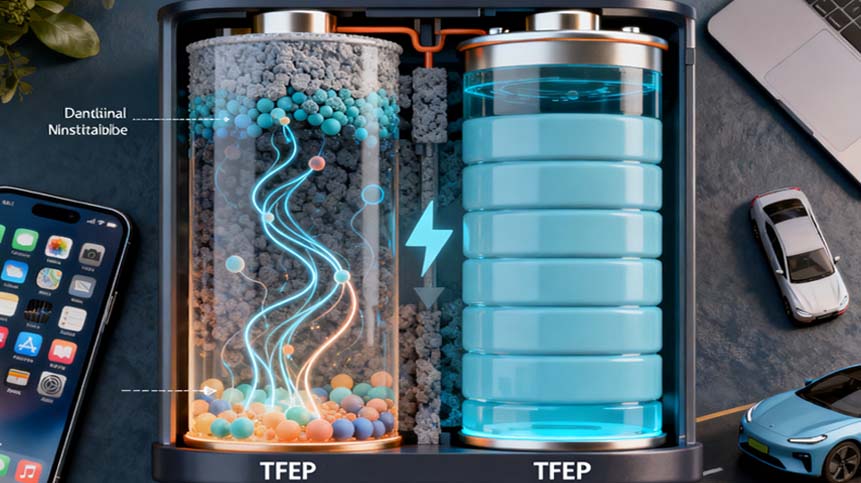 High-voltage electrolyte gives lithium-ion batteries a boost