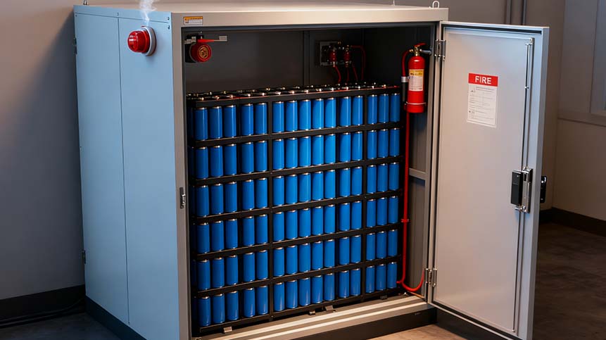 What is the purpose and significance of the lithium-ion battery energy storage system