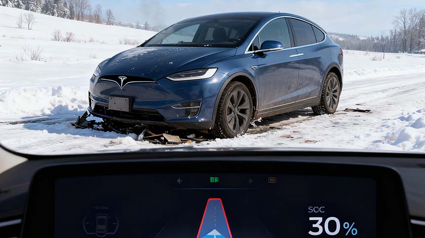 The reason for the low capacity of lithium ion batteries in winter