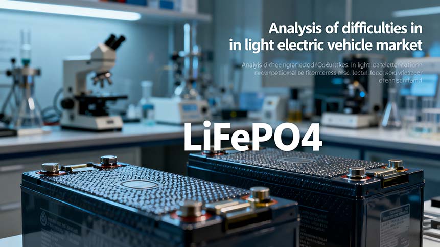 LiFePO4 batteries Analysis of difficulties in light electric vehicle market