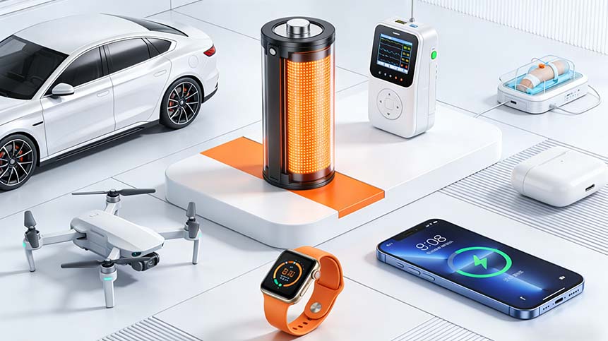 Application Scenarios 图(EV, Medical, Wearable, Consumer Electronics)