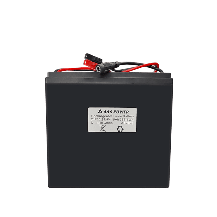 21700 25.9V 15Ah 388.5Wh Rechargeable Li-Ion Battery Pack