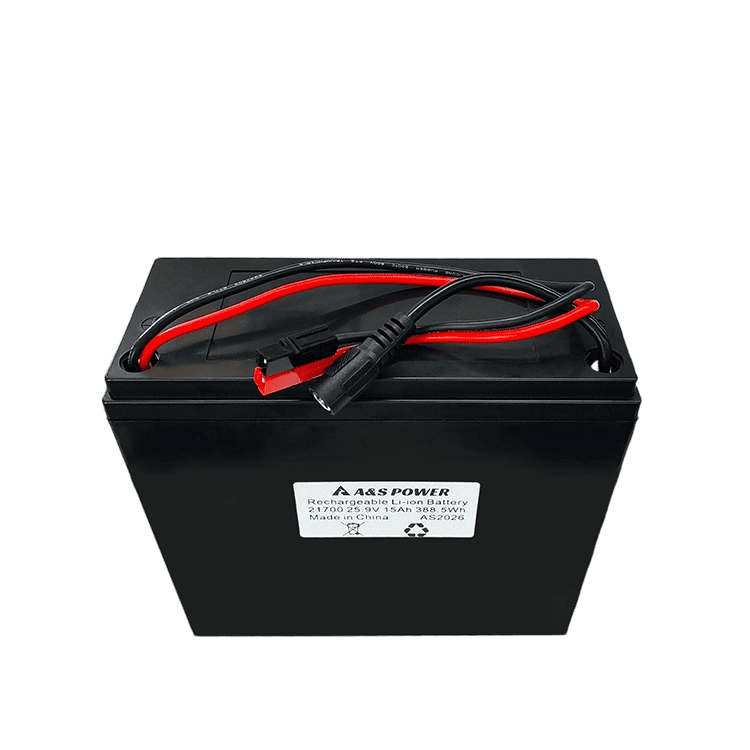21700 25.9V 15Ah 388.5Wh Rechargeable Li-Ion Battery Pack