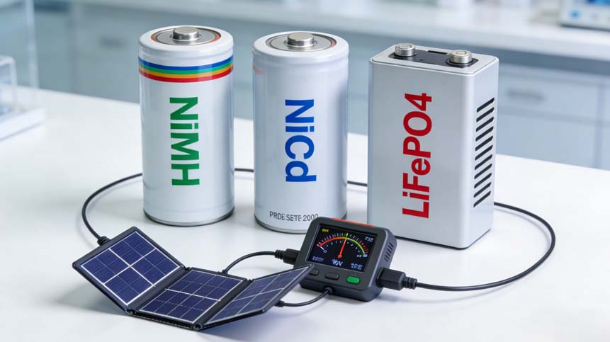 Side-by-Side Comparison of Solar Rechargeable Batteries