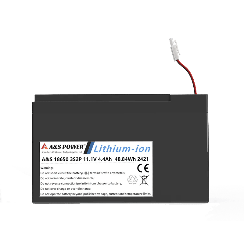18650 11.1v 4400mAh 3S2P Lithium Ion Battery Pack 500 Deep Cycles