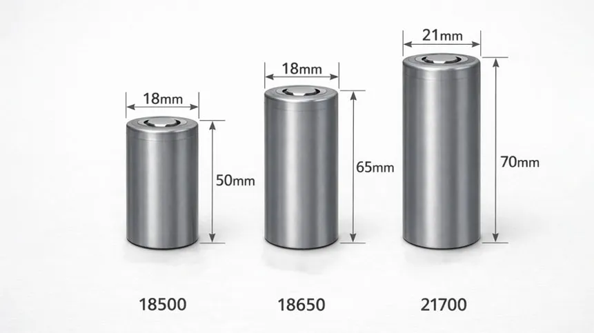 18650 vs 18500 vs 21700 Batteries: Differences, Comparison & Selection Guide
