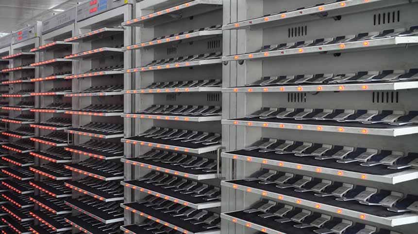 Dedicated aging test rooms lithium polymer batteries