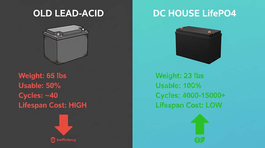 Data Analysis: DC House vs. Traditional Lead-Acid