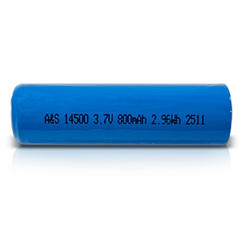 14500 3.7v 800mAh Lithium Ion Battery Cells