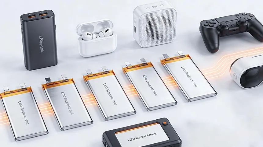 Lithium LiPo Battery for Portable Consumer Electronic Devices