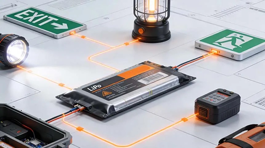 Lithium LiPo Battery for Emergency and Special Equipment