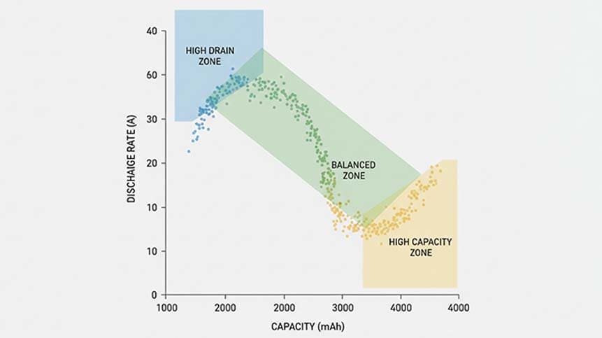 18650 Battery Capacity vs. Discharge Current Trade-off