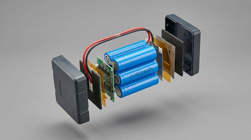 small-12-volt-rechargeable-battery Internal structure & Technical schematic diagram