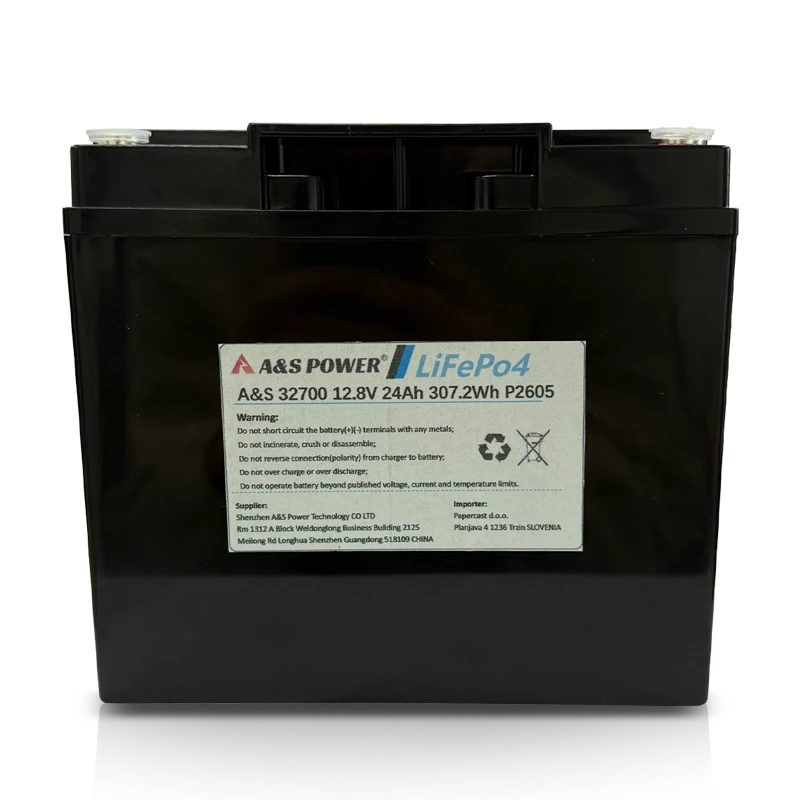 AS32700 12.8v 24Ah 4S4P 307.2Wh Lifepo4 Rechargeable Battery Pack