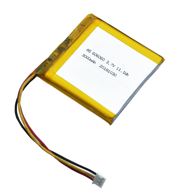 AS606060 3.7v 3000mAh 11.1Wh Lithium Polymer Battery