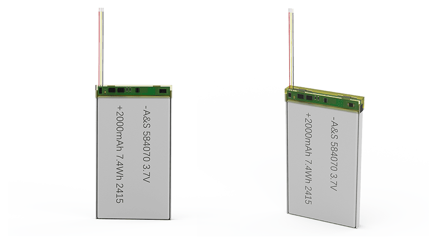 AS584070 3.7v 2000mAh LiPo battery for POS Machine Battery Solution
