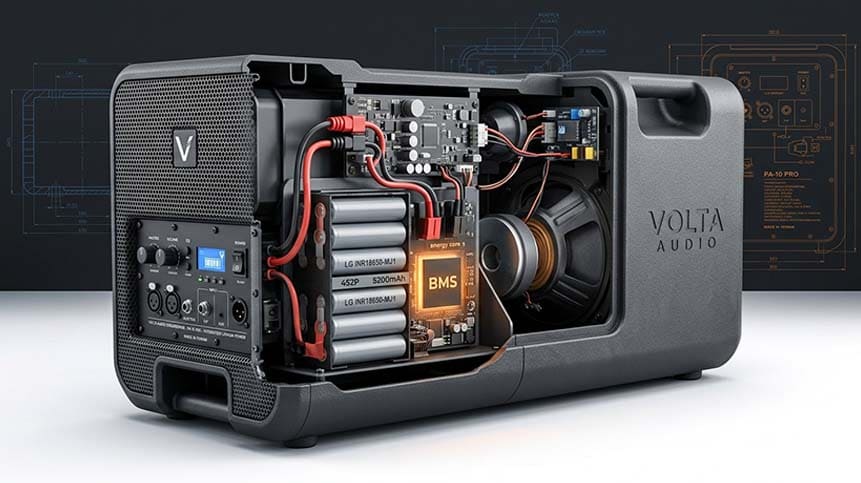 18650 Battery Pack for Portable Speakers, Amplifiers & Portable PA Systems