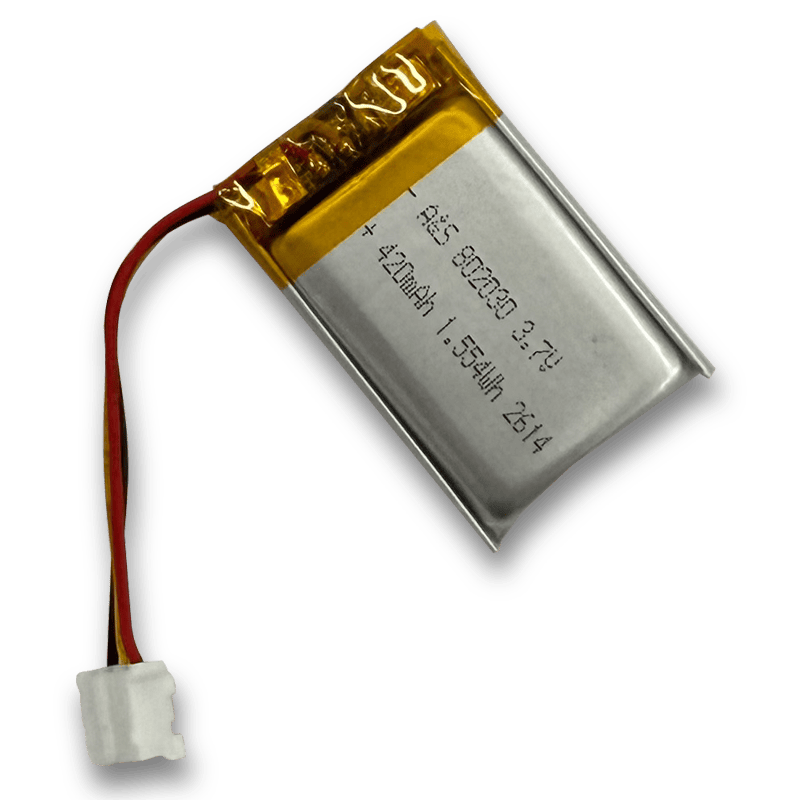 AS802030 3.7V 420mAh Rechargeable Lithium Polymer Battery (1.554Wh)