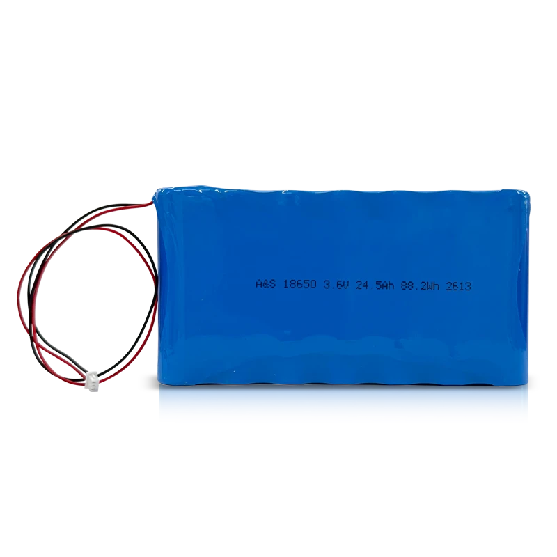 3.6V 24.5Ah 1S7P 18650 Lithium Ion Battery Pack (88.2Wh)