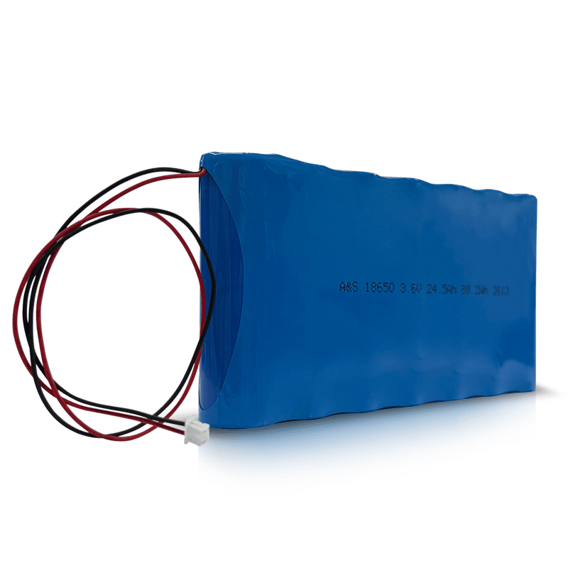 3.6V 24.5Ah 1S7P 18650 Lithium Ion Battery Pack (88.2Wh)