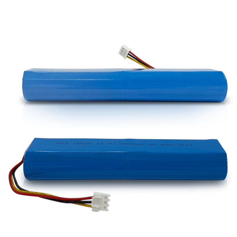 18650 14.4V 3400mAh Rechargeable Lithium Ion Battery Pack（48.96Wh）