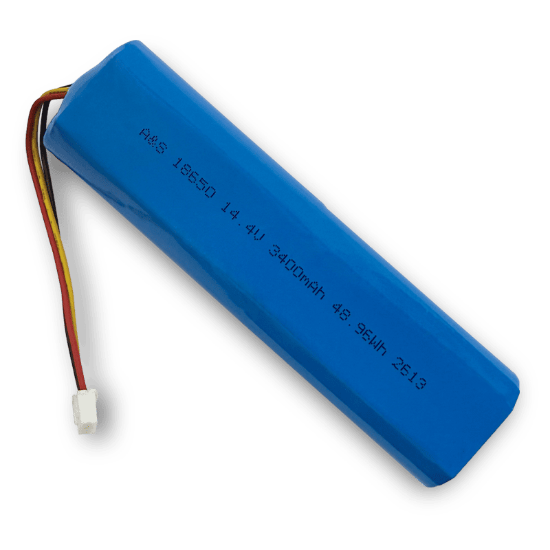 18650 14.4V 3400mAh Rechargeable Lithium Ion Battery Pack（48.96Wh）