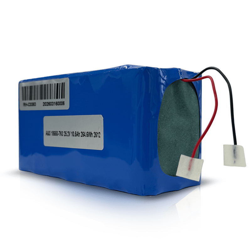 18650 25.2V 10.5Ah 7S3P Rechargeable Lithium Ion Battery Pack (264.6Wh)