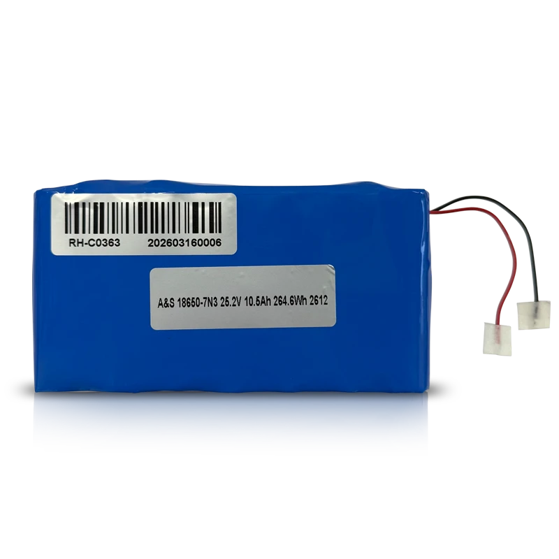 18650 25.2V 10.5Ah 7S3P Rechargeable Lithium Ion Battery Pack (264.6Wh)