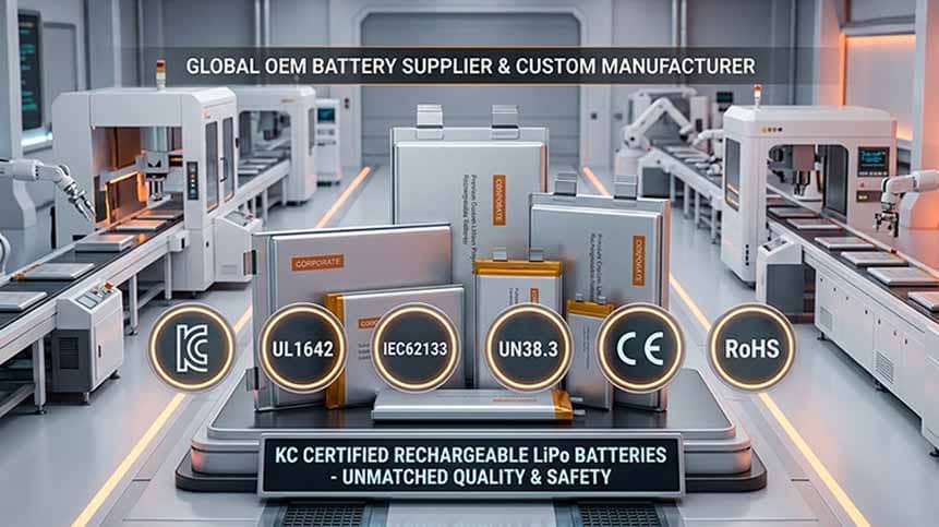 KC Approved Lithium Polymer Battery Manufacturer Guide 2026 KC Approved Lithium Polymer Battery Manufacturer Guide 2026