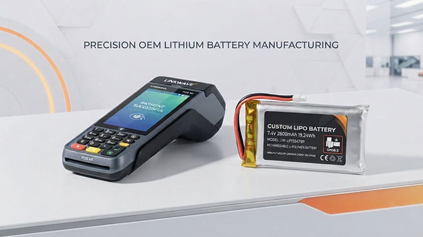 POS Terminal Battery Supplier Custom Lithium Battery Solution Custom lithium battery solution from POS terminal battery supplier for handheld payment devices