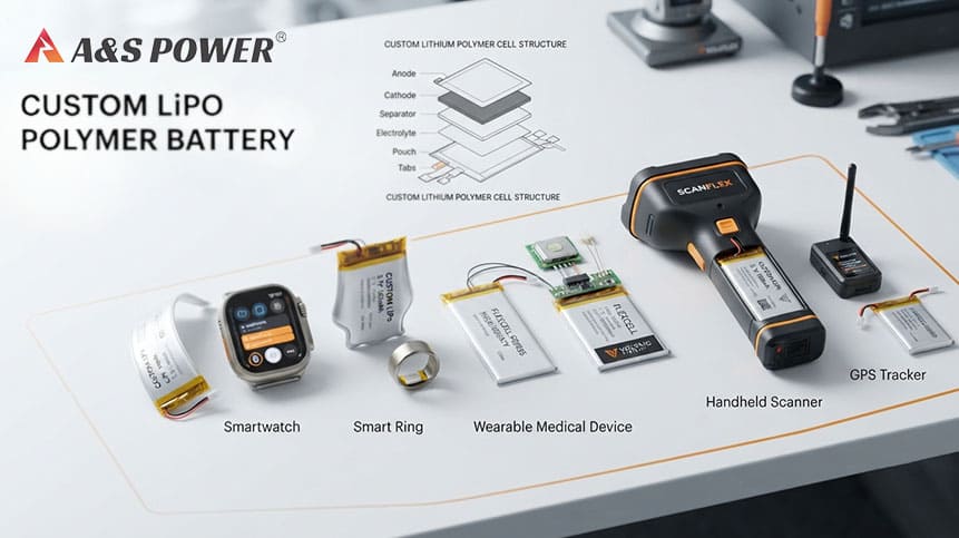 Cost and Feasibility Limits for Custom-Shaped LiPo Batteries Custom-shaped LiPo battery design for wearable medical and industrial devices