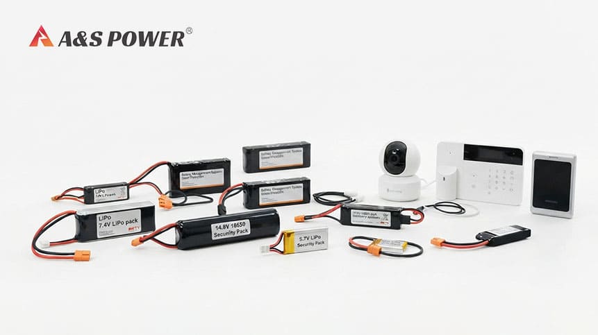 Custom Lithium Battery Pack Solutions for Security Systems Custom security system battery pack for alarm systems and surveillance devices