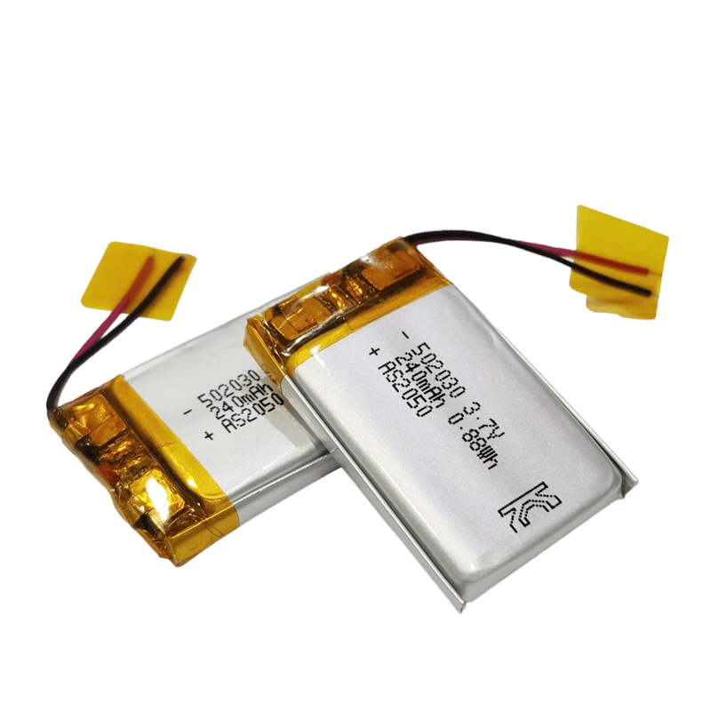 AS502030 3.7V 240mAh Lithium Polymer Batteries (0.88Wh)