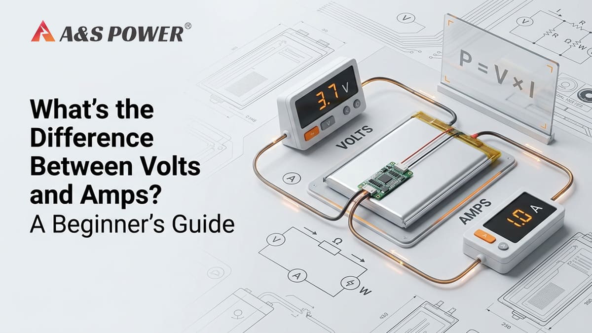What’s the Difference Between Volts and Amps? Volts vs amps explained with a lithium polymer battery and electrical meters