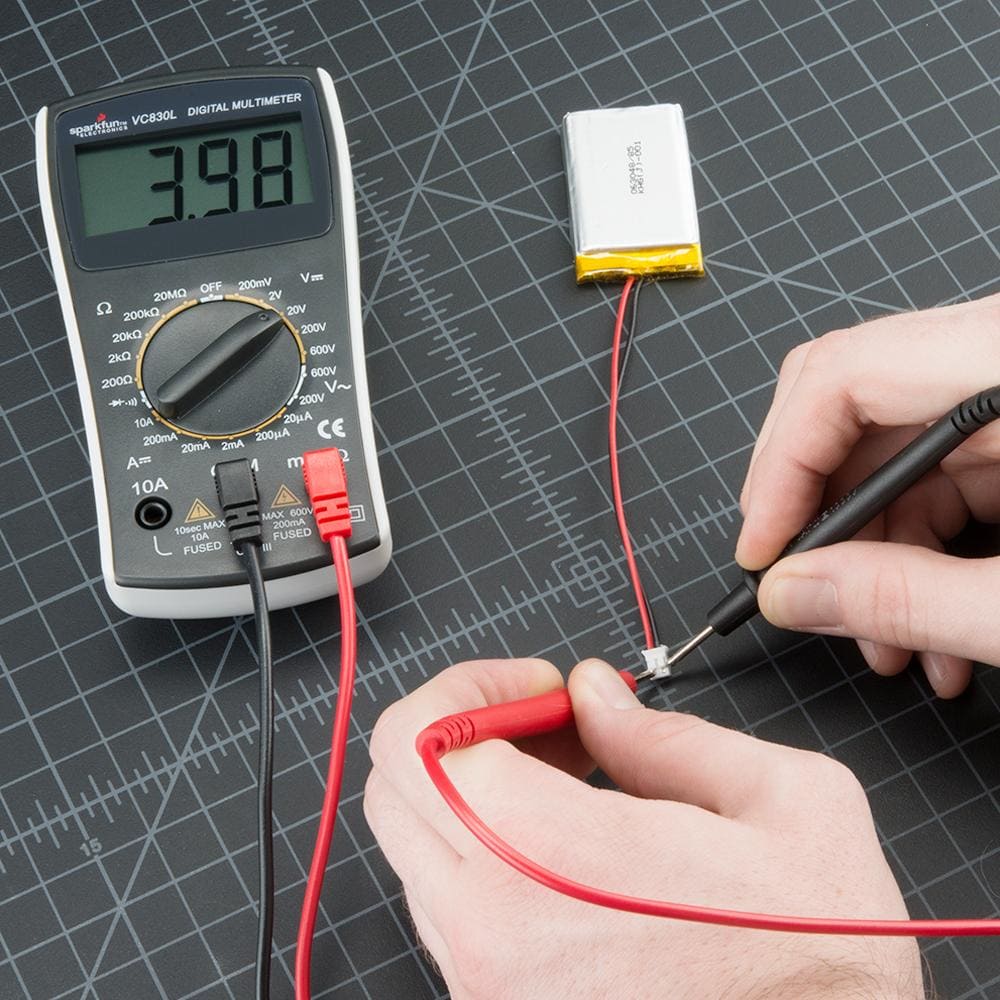 Measuring LiPo Battery Voltage LiPo battery voltage measurement with a digital multimeter