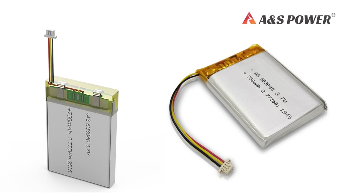 AS603040 3.7V 750mAh Rechargeable LiPo Battery AS603040 3.7V 750mAh rechargeable lithium polymer battery