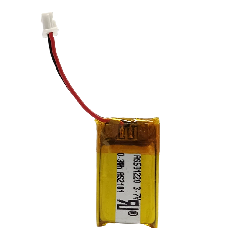 AS501220 3.7V 80mAh Rechargeable Lithium Polymer Battery (0.3Wh)