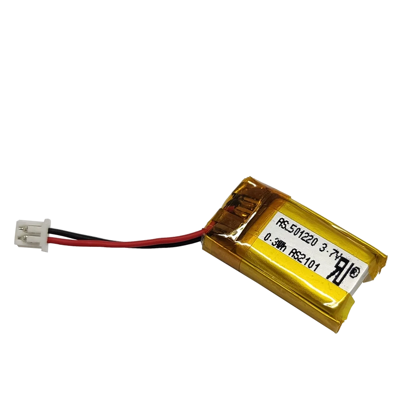 AS501220 3.7V 80mAh Rechargeable Lithium Polymer Battery (0.3Wh)