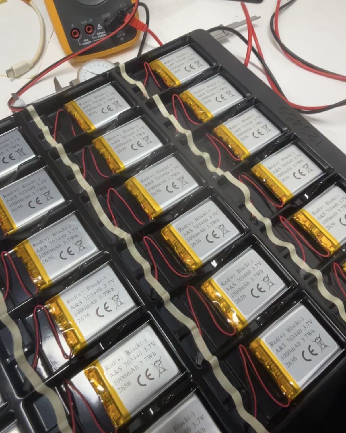AS703440 3.7V 1000mAh lipo battery