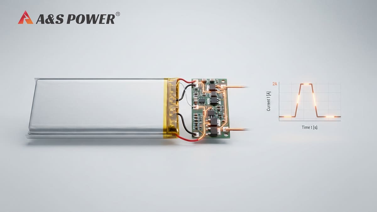2A LiPo battery pulse current and PCM over-current protection