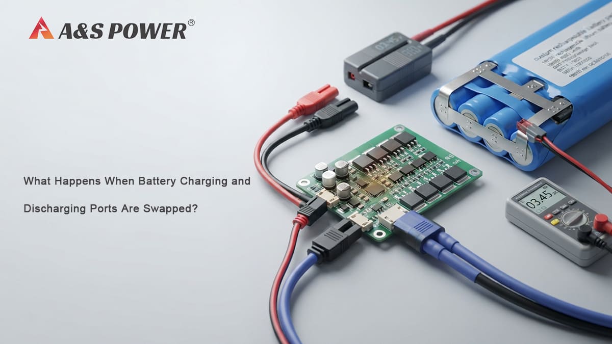 What Happens When Battery Charging and Discharging Ports Are Swapped? Battery charging and discharging ports swapped causing BMS MOSFET failure and over-discharge