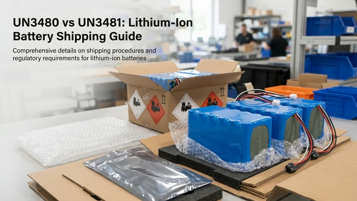 UN3480 vs UN3481: Lithium-Ion Battery Shipping Guide
