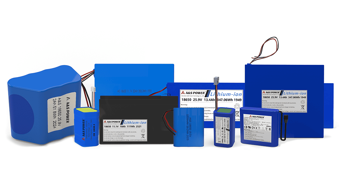 Custom lithium ion battery pack specifications and configurations