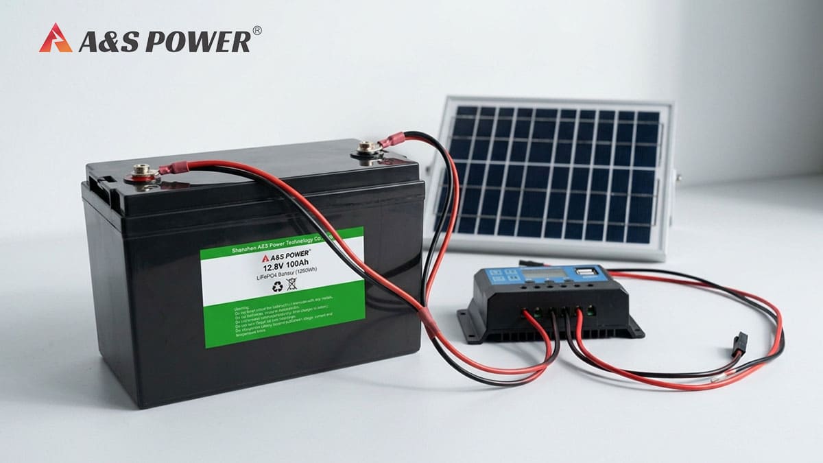 Rechargeable battery pack and solar charging equipment on an engineering workbench