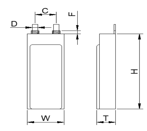 Dimensional Drawing of 103450 cell Dimensional Drawing of 103450 cell