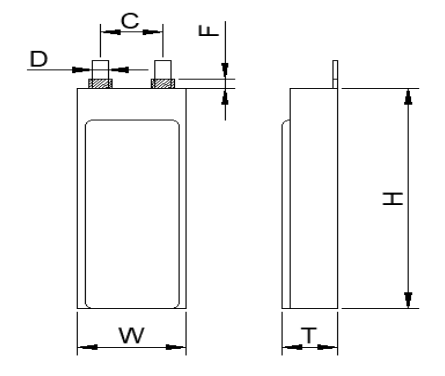 Dimensional Drawing of 143740 cell