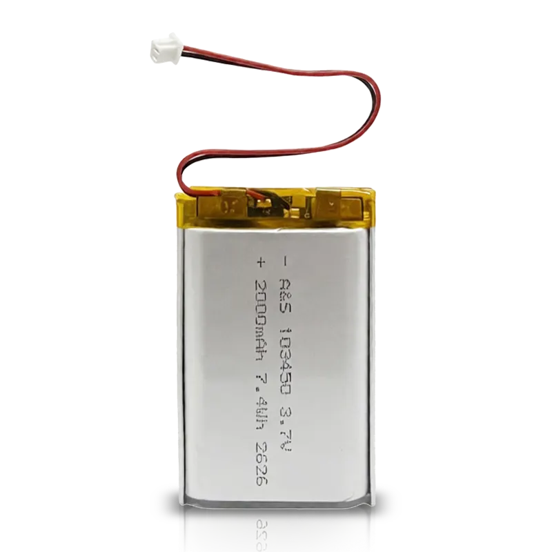 AS103450 3.7v 2000mAh 7.4wh Lithium Polymer Battery
